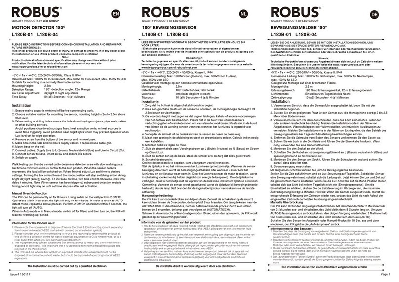 LED Group Robus quick start guide