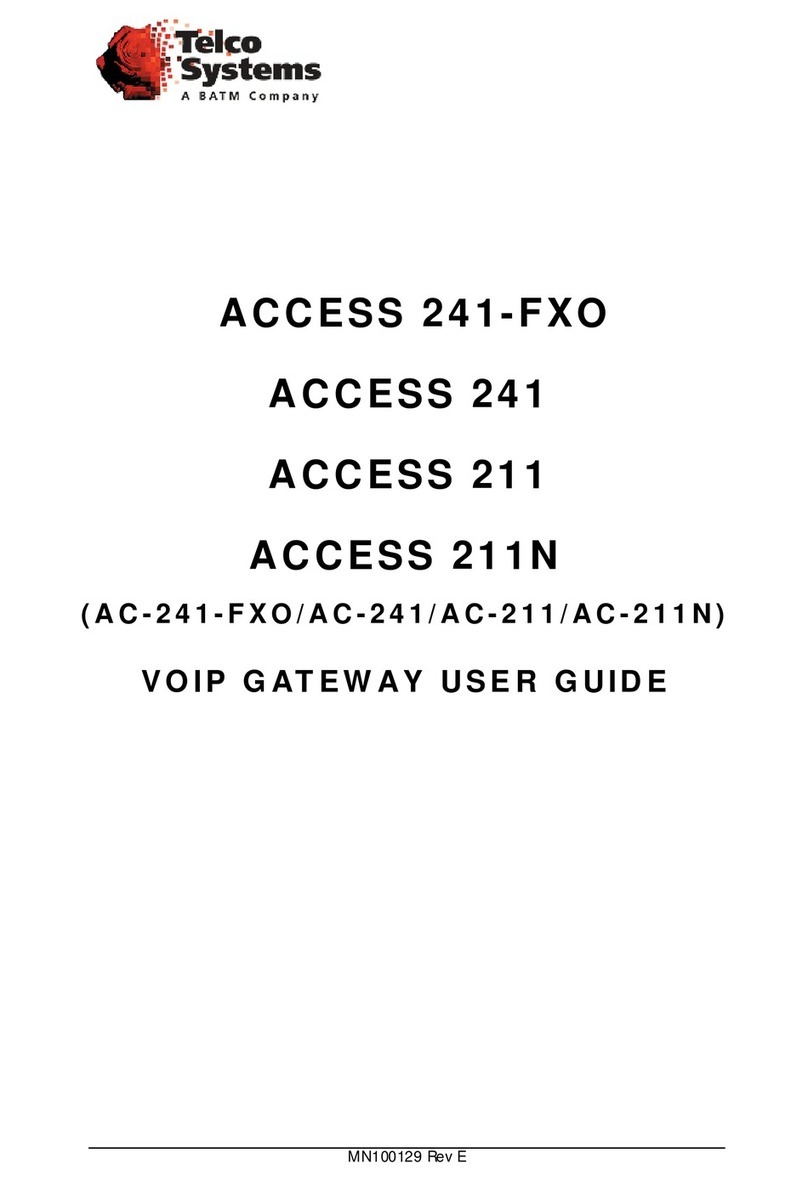 Telco Systems ACCESS 241-FXO user guide