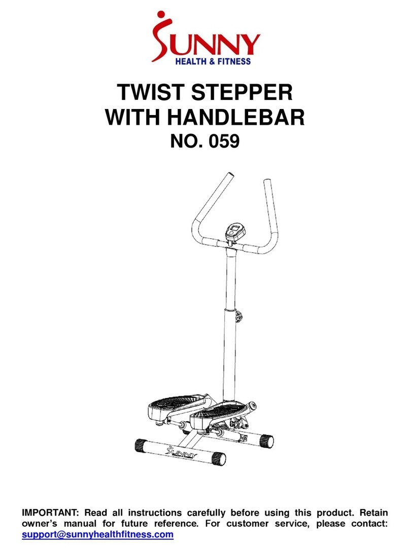 Sunny Health & Fitness TWIST STEPPER WITH HANDLEBAR manual