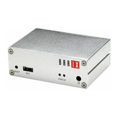 BARIX EXSTREAMER 100 User manual