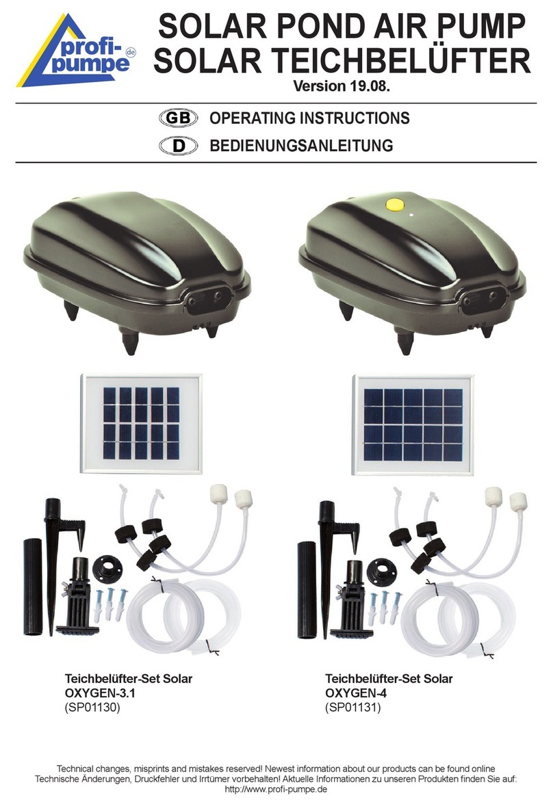 Profi-pumpe Oxygen-3.1 operating instructions