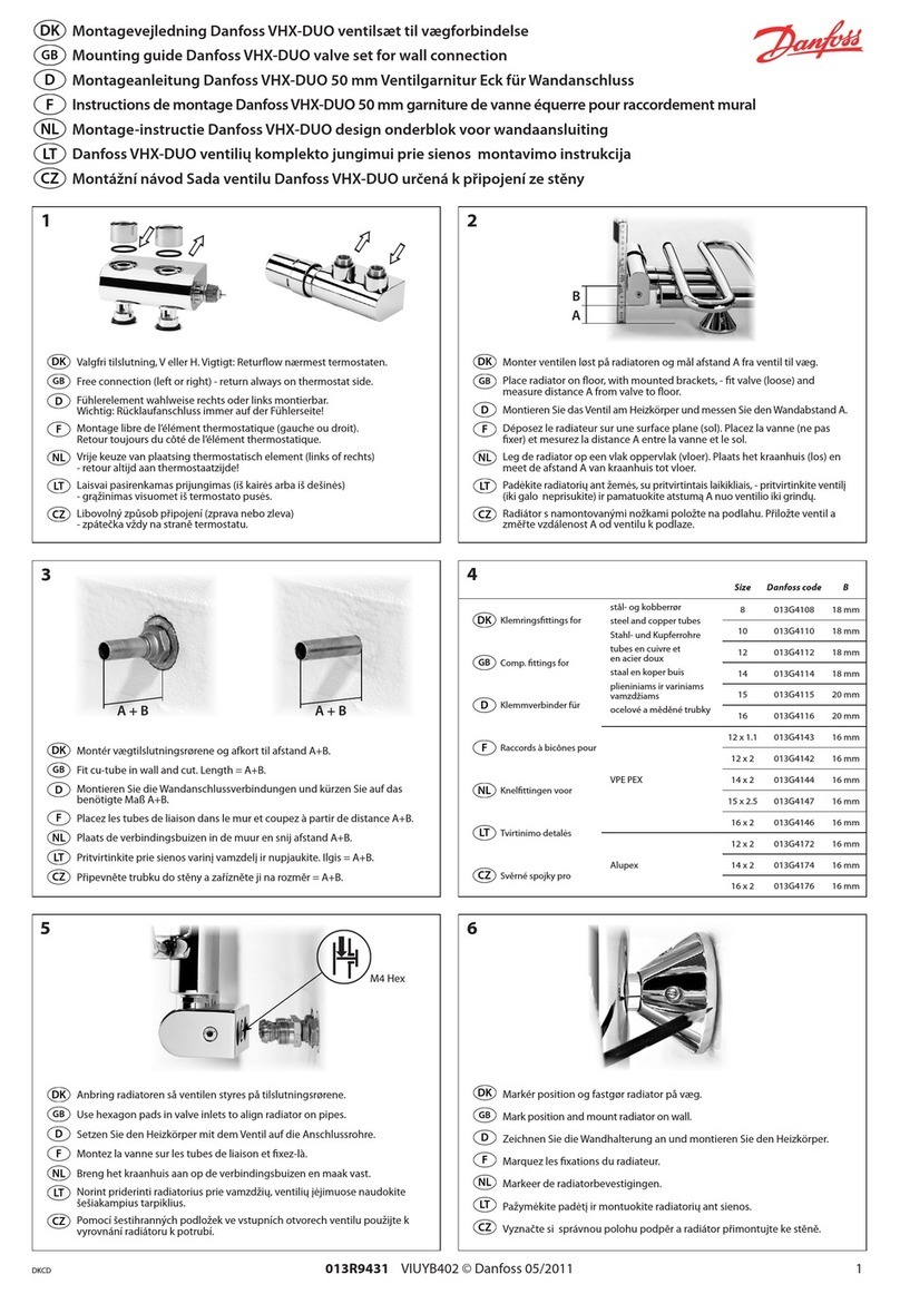 Danfoss VHX-DUO Installation instructions manual Danfoss VHX-DUO Installation instructions manual