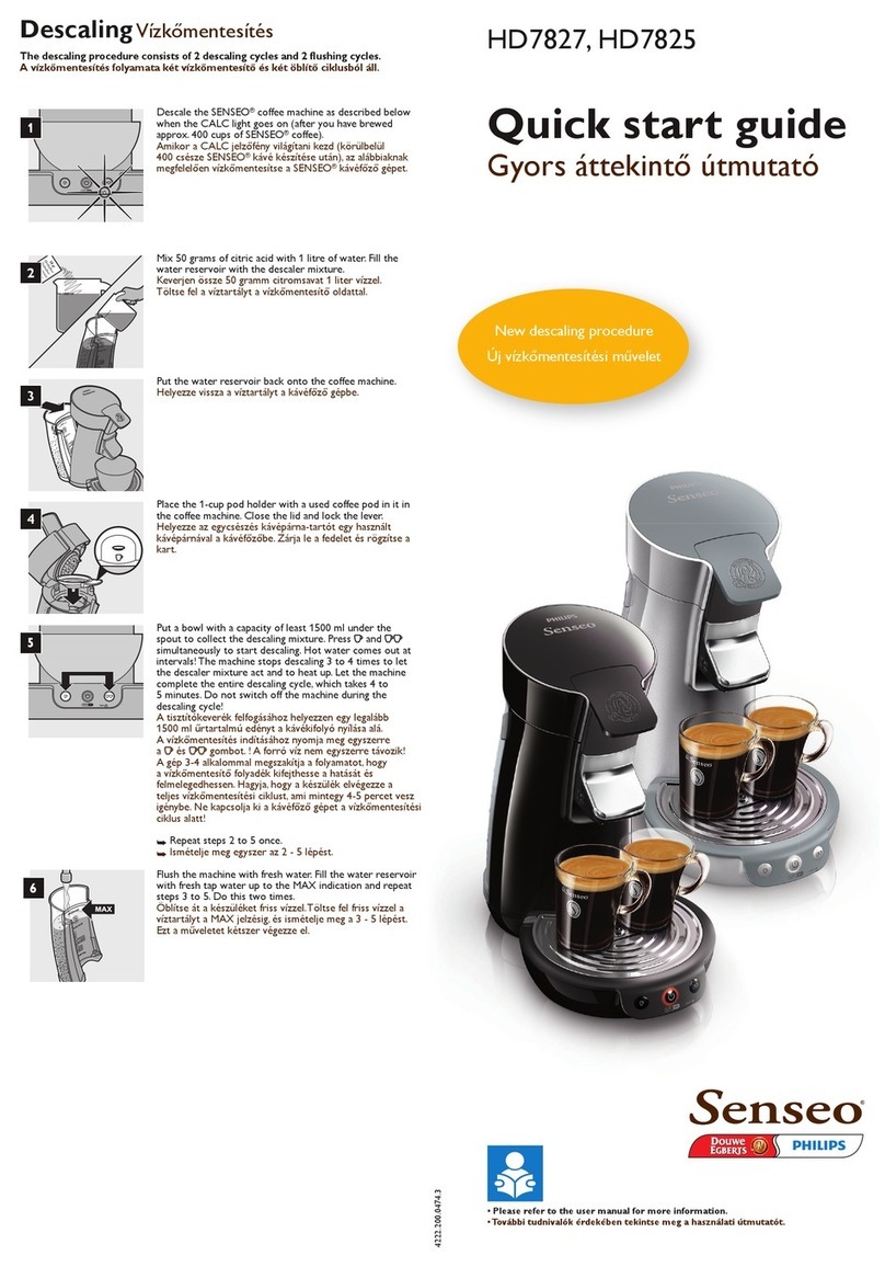 Philips SENSEO HD7827 User manual