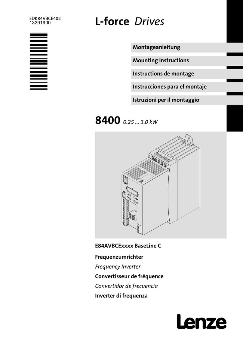 Lenze BaseLine C Series Mounting instructions Lenze BaseLine C Series Mounting instructions