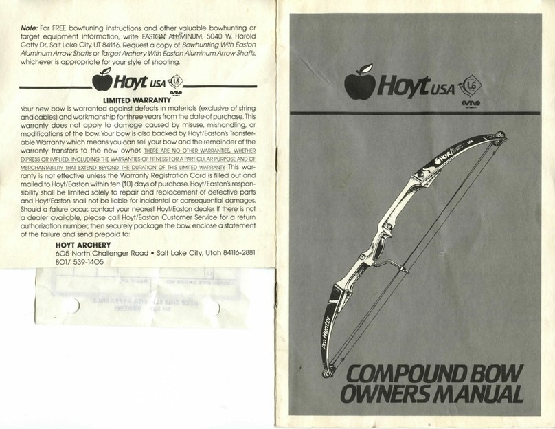 Hoyt Pro Hunter owner's manual