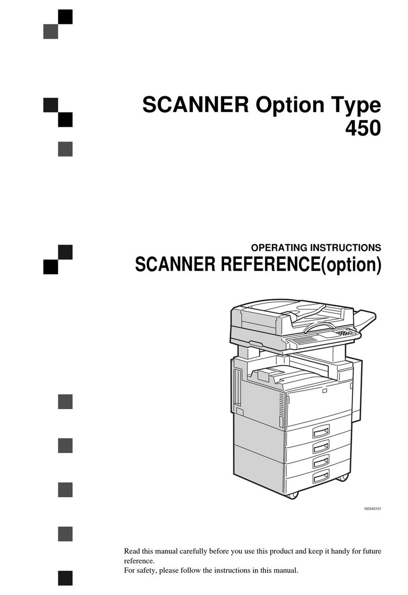 Ricoh Aficio 450 User manual