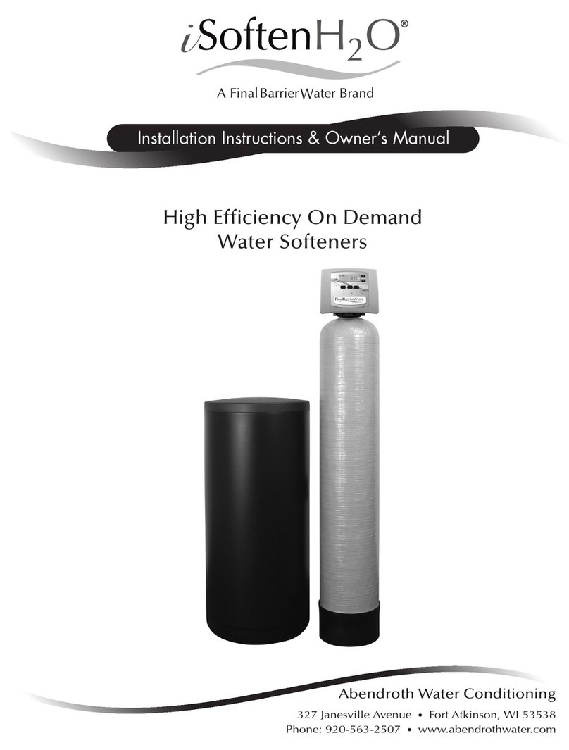 Abendroth Water Conditioning iSoftenH2O Installation instructions & owner's manual