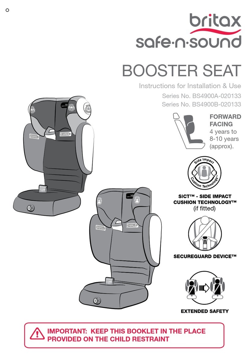 Britax Safe-n-Sound BS4900A-020133 Series Instructions for installation & use