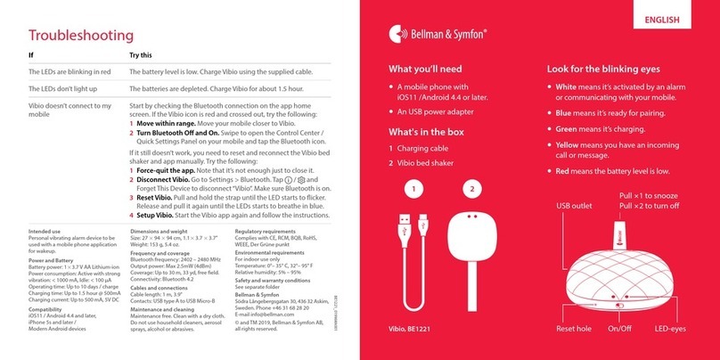 Bellman & Symfon Vibio user manual