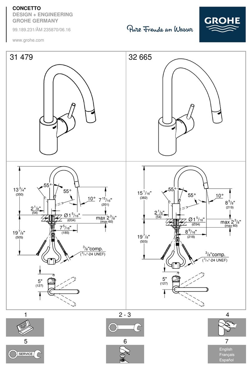 Grohe CONCETTO 32 665 User manual