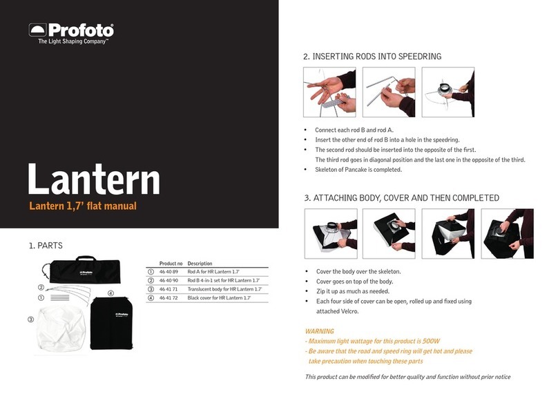 Profoto Lantern 1,7’ Flat manual