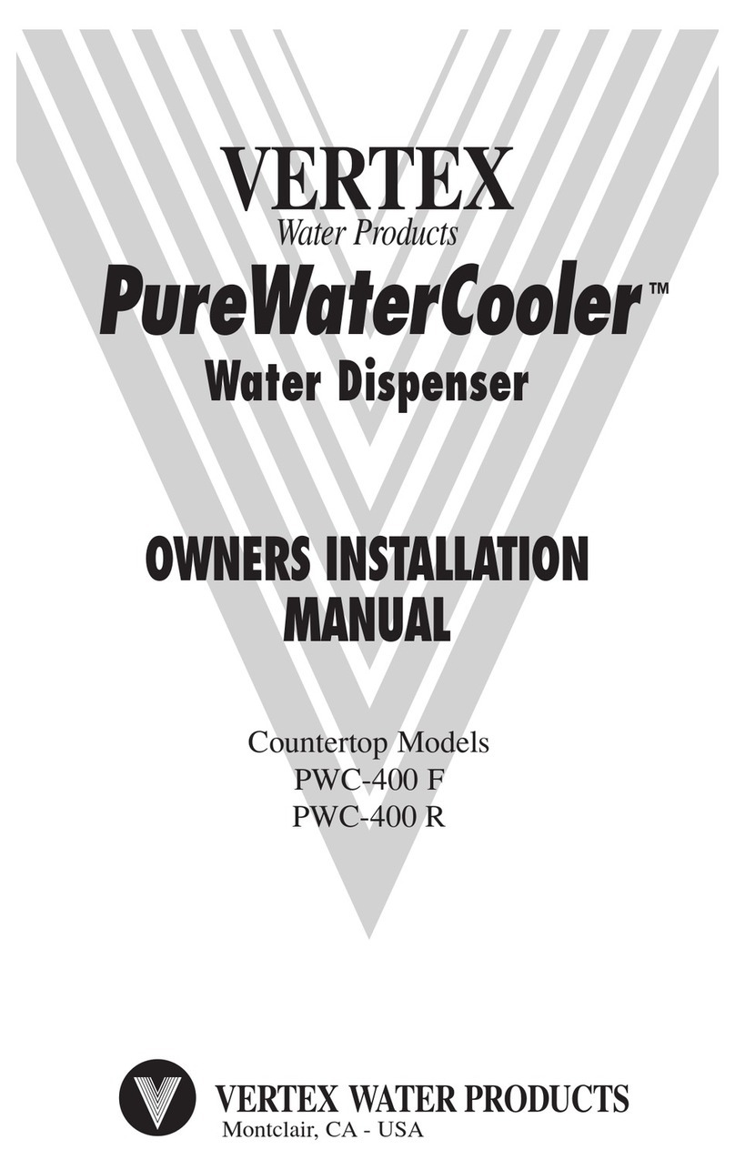 Vertex PureWaterCooler PWC-400 F Quick start guide