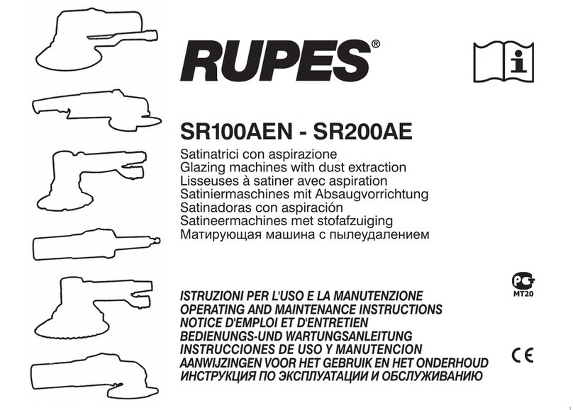 Rupes SR100AEN Operating and maintenance instructions