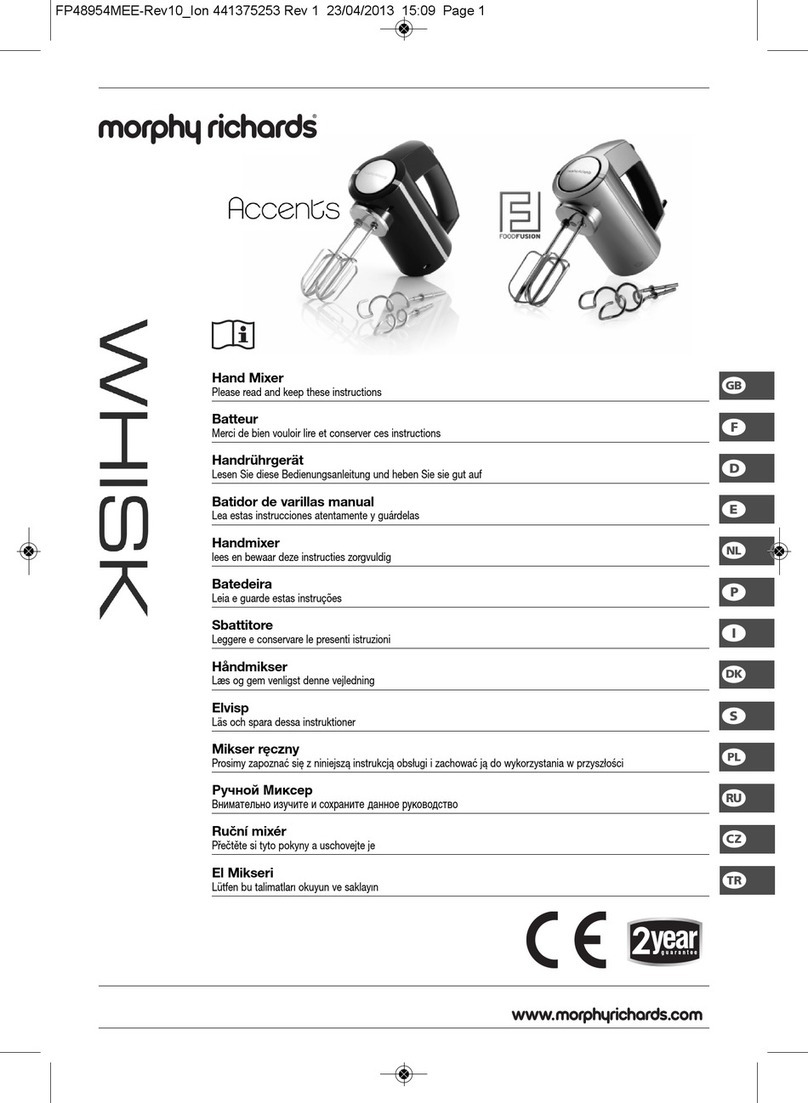Morphy Richards Accents Series manual
