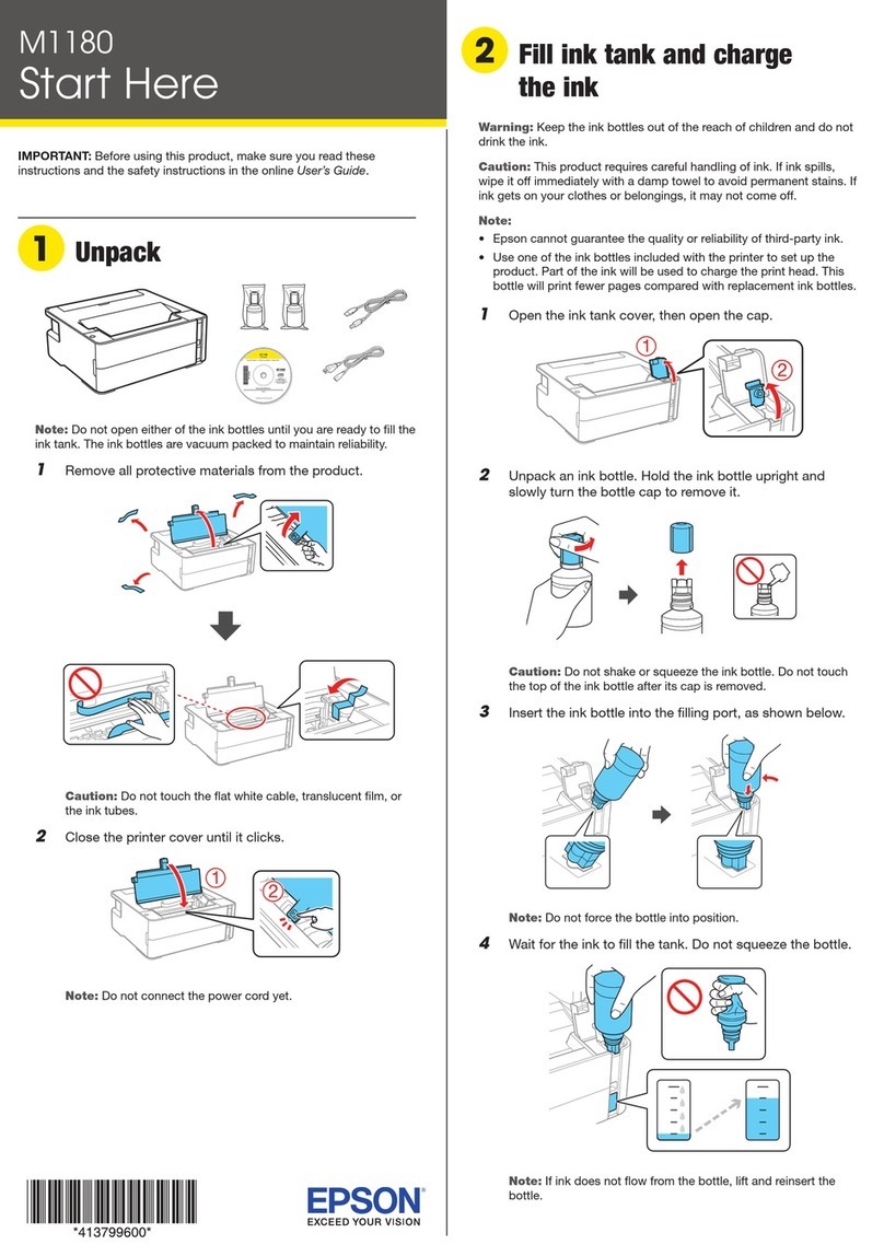 Epson M1180 Instruction Manual