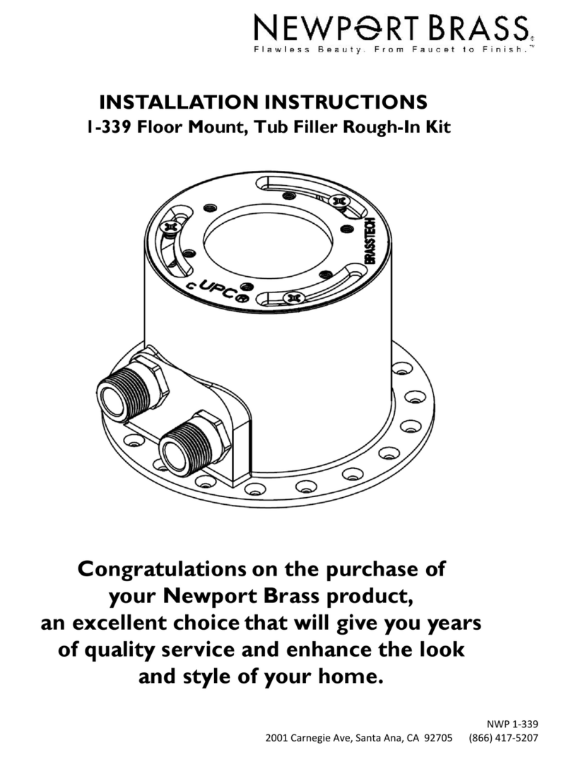 Newport Brass 1-339 installation instructions
