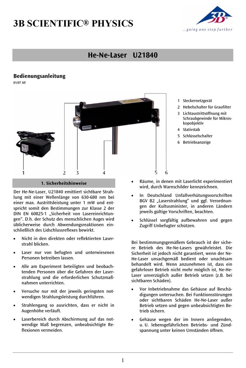 3B SCIENTIFIC PHYSICS U21840 manual 3B SCIENTIFIC PHYSICS U21840 manual