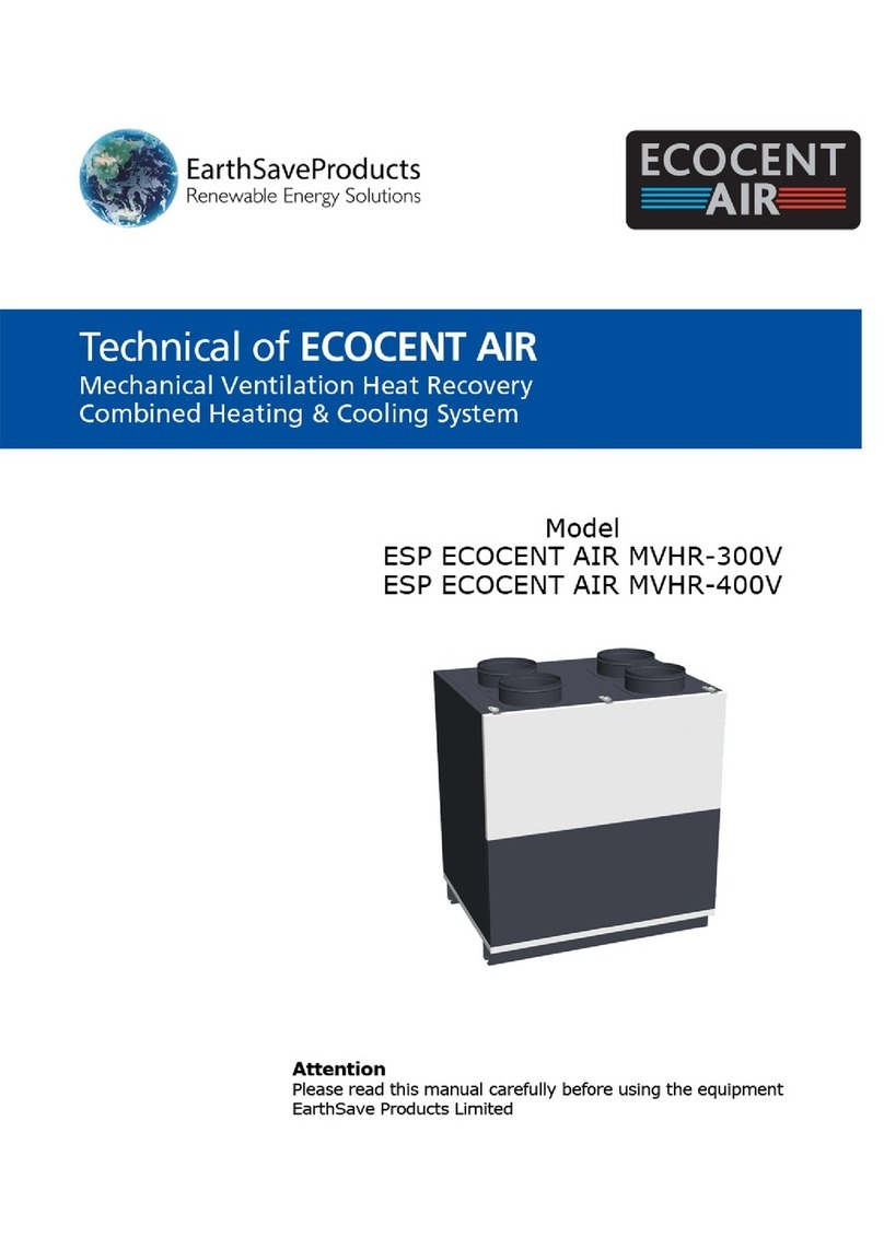 ESP ECOCENT AIR MVHR-300V Technical manual ESP ECOCENT AIR MVHR-300V Technical manual