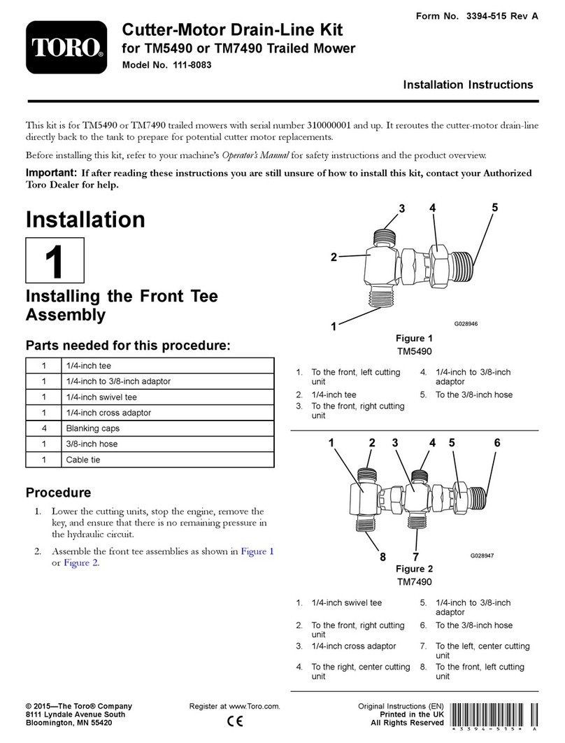Toro 111-8083 installation instructions