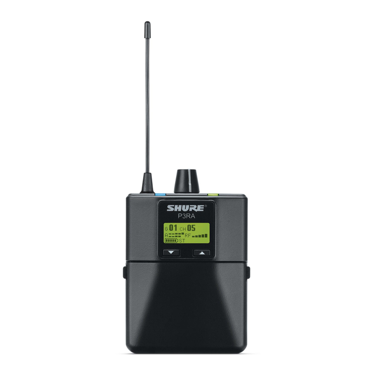 Shure P3RA User manual