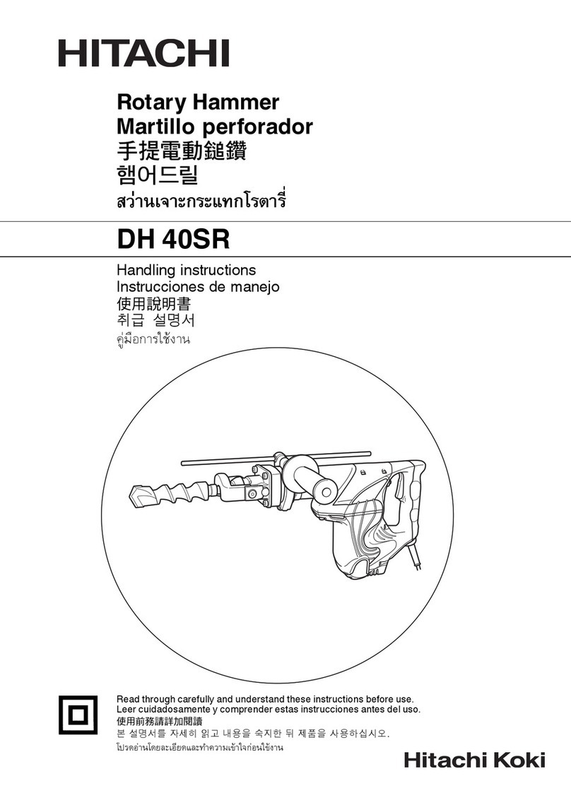 Hitachi DH 40SR Handling instructions