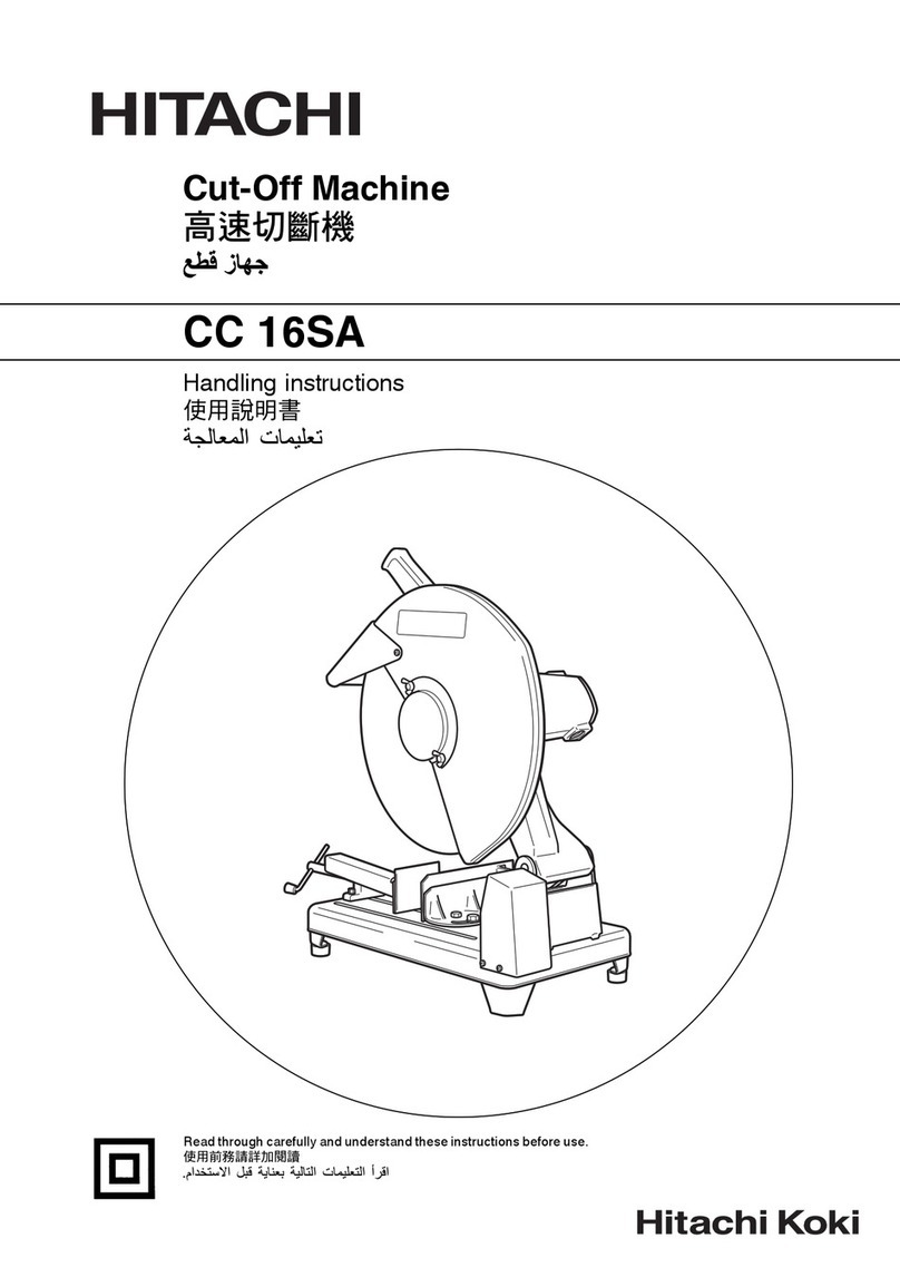 Hitachi CC 16SA Handling instructions