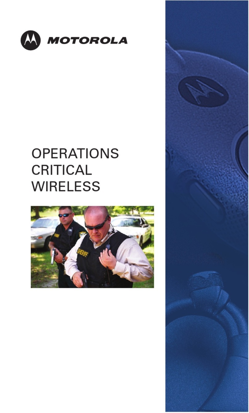 Motorola OPERATIONS CRITICAL WIRELESS User manual