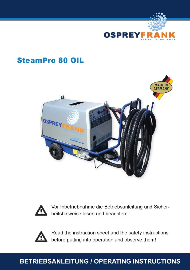 OspreyFrank SteamPro 80 OIL operating instructions