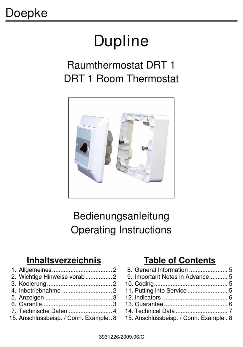 Doepke Dupline DRT 1 operating instructions