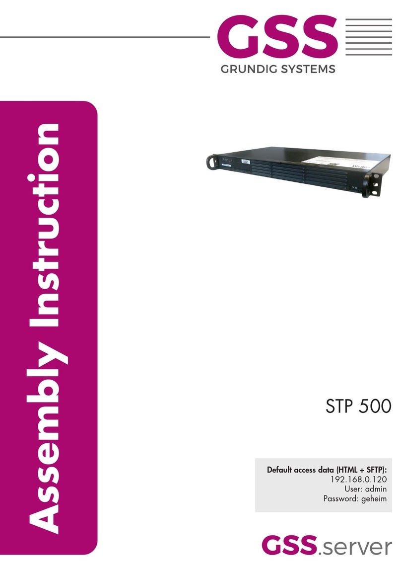 GSS STP 500 Assembly instruction
