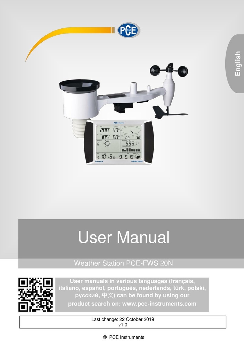 PCE Instruments PCE-FWS 20N User manual