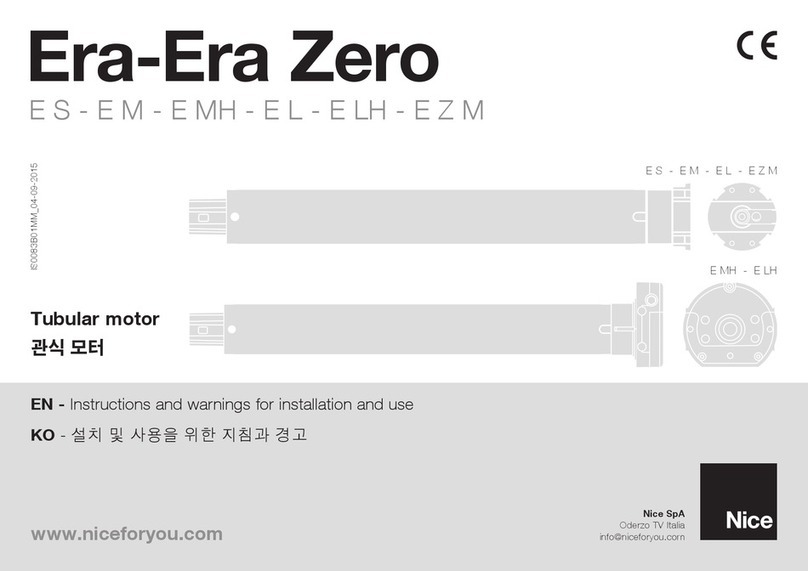 Nice Era-Era Zero ES Instructions and warnings for installation and use