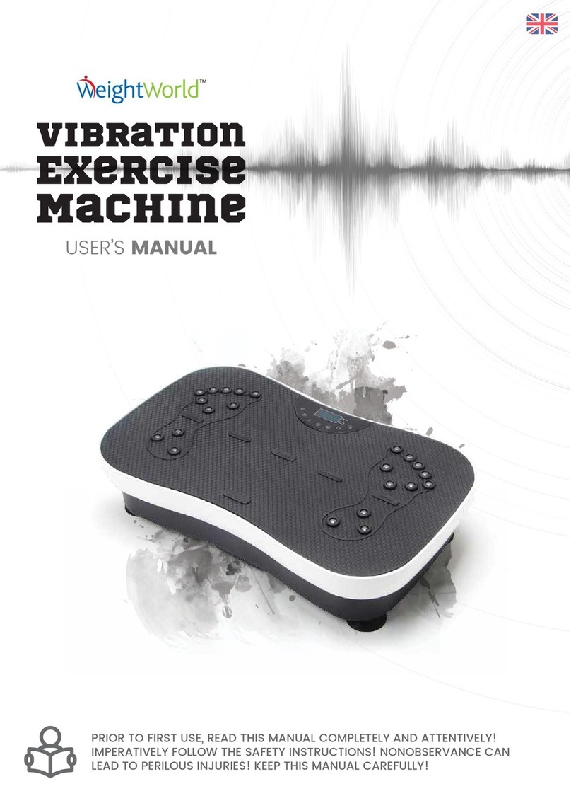 Weightworld Vibration Exercise Machine user manual