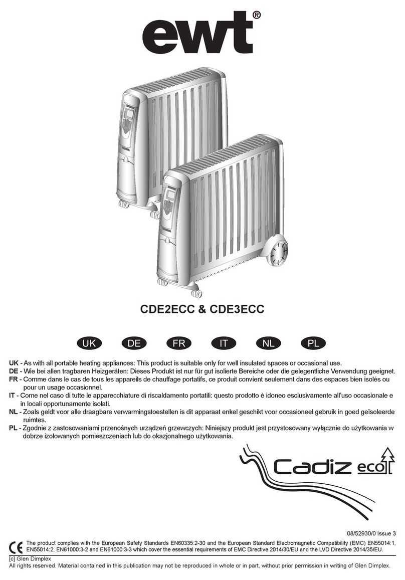 EWT Cadiz Eco CDE2ECC User manual