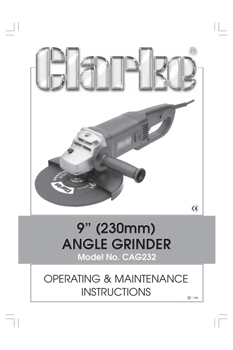 Clarke CAG232 Operating & maintenance instructions