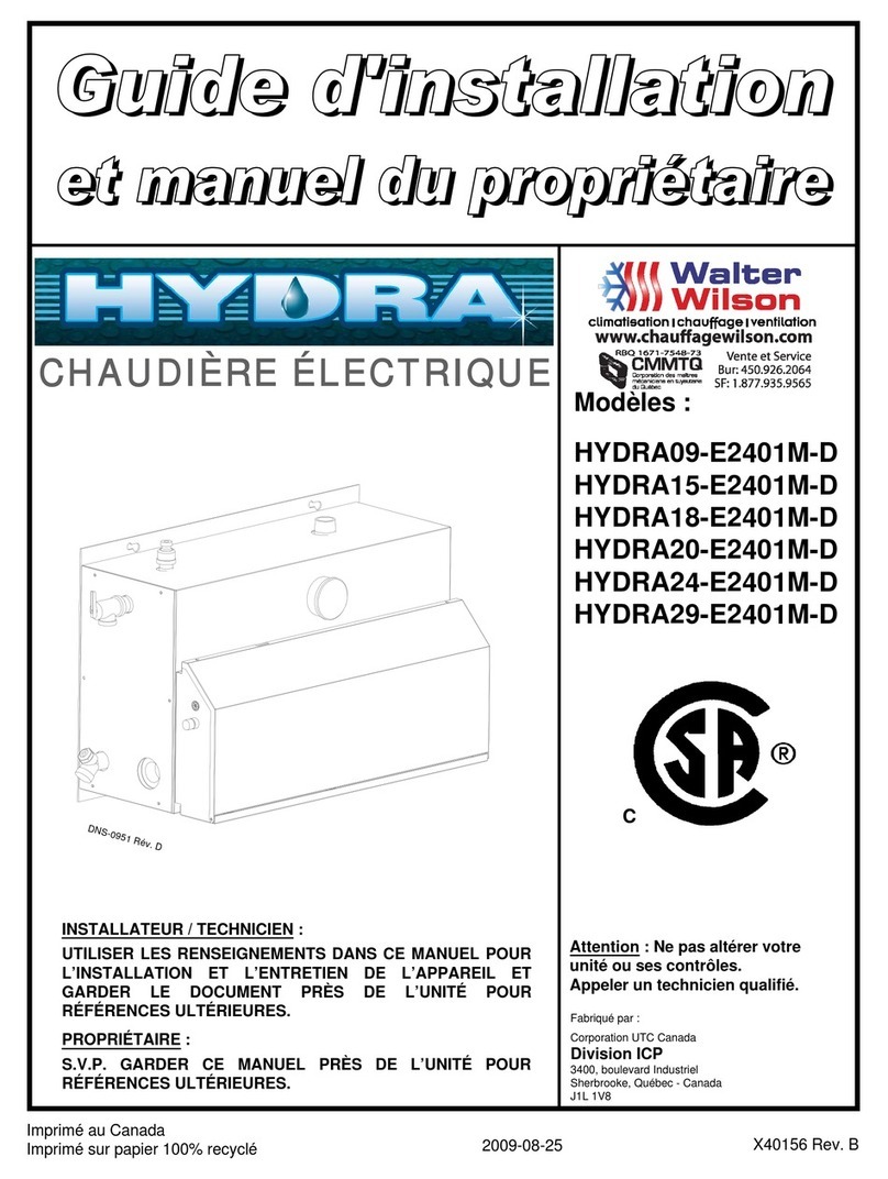 Walter Wilson HYDRA Series Installation instructions and homeowner's manual