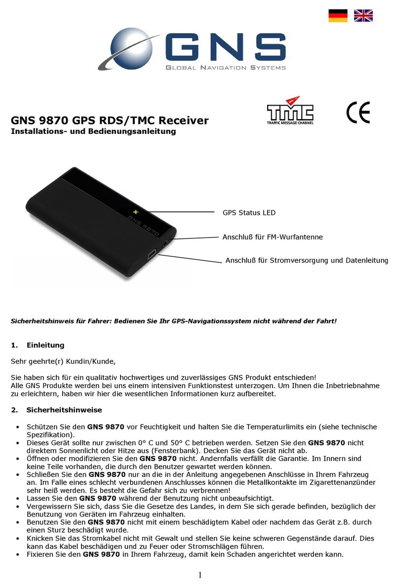 GNS GNS 9870 user guide