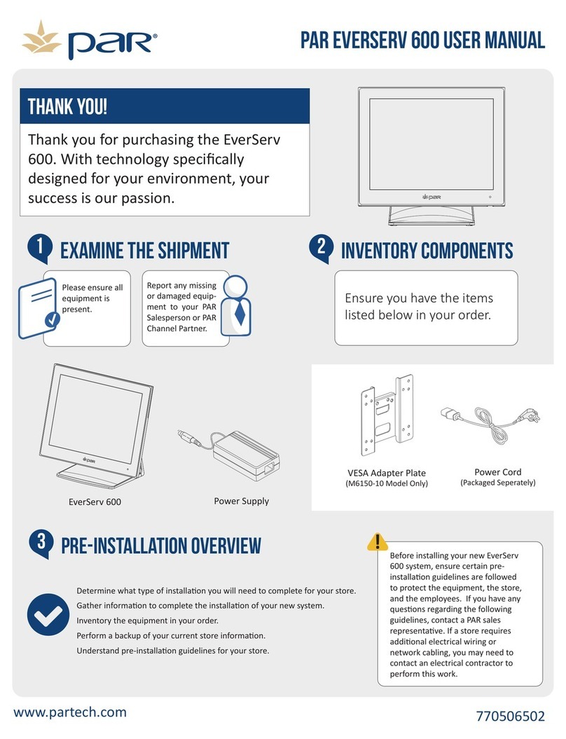 PAR EverServ 600 user manual