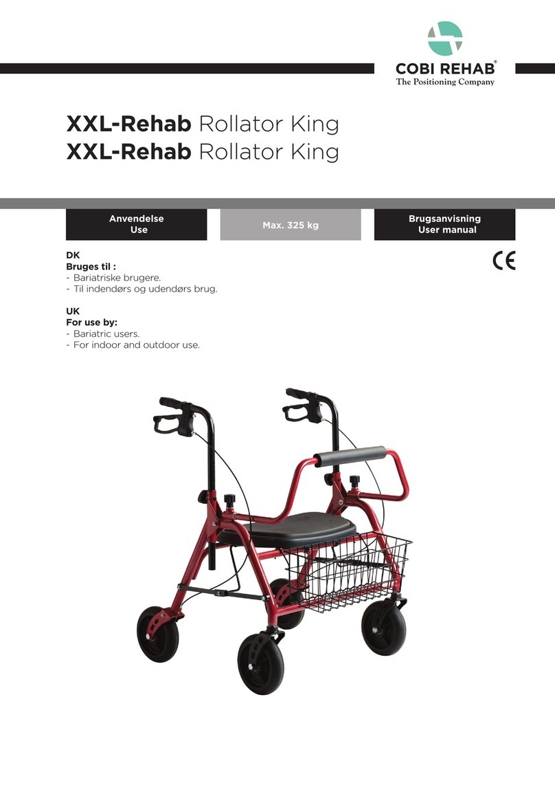 Cobi Rehab XXL-Rehab Rollator King user manual