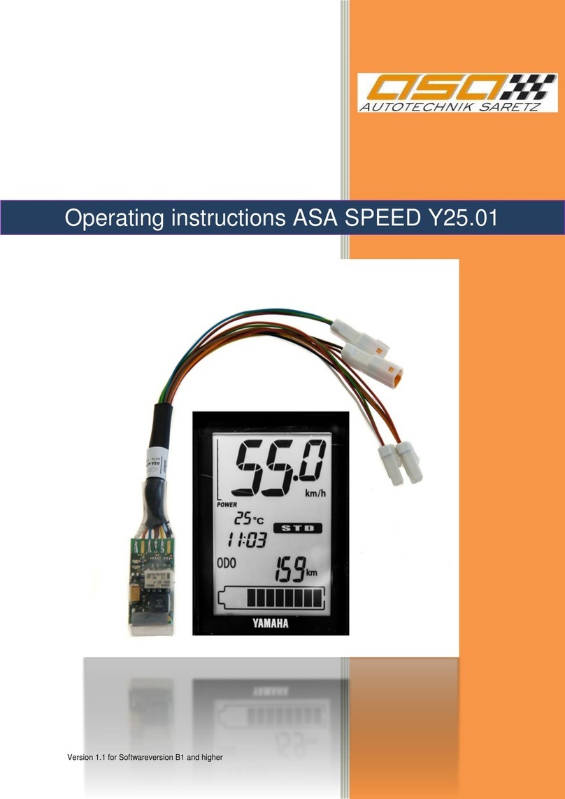 ASA Electronics SPEED Y25.01 operating instructions