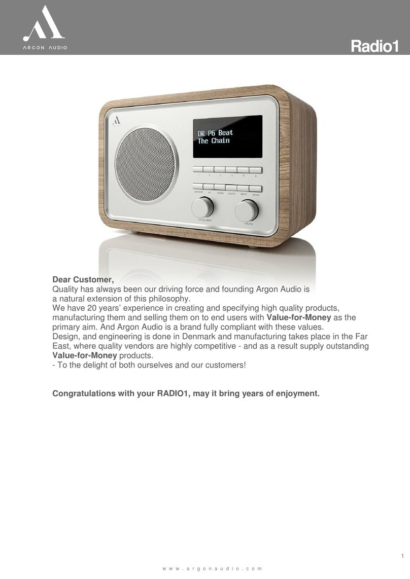 argon audio Radio1 user manual