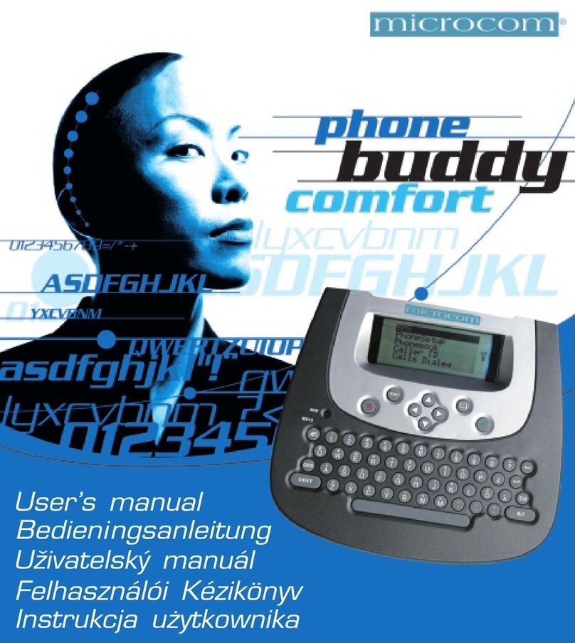 Microcom Phone Buddy Comfort user manual