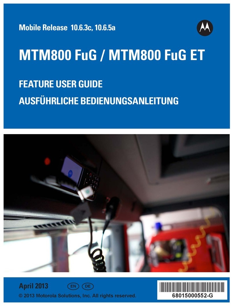 Motorola MTM800 FuG ET Feature user guide