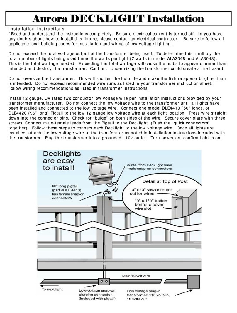 Aurora DECKLIGHT Installation