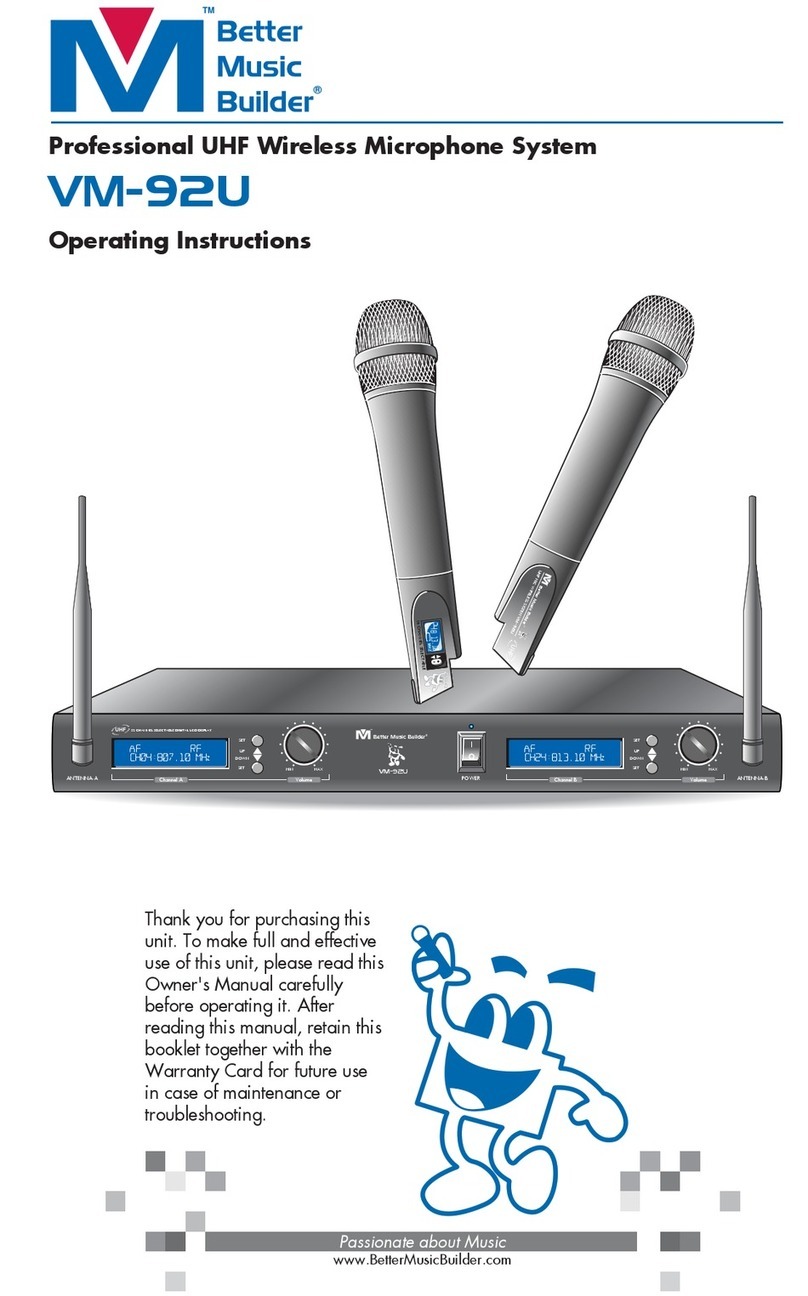 Better Music Builder VM-92U operating instructions Better Music Builder VM-92U operating instructions