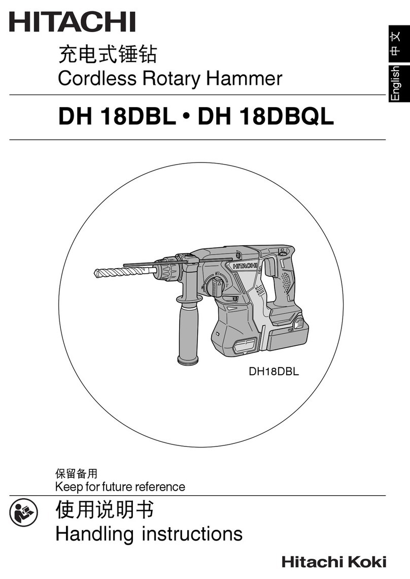 Hitachi DH 18DBL User manual