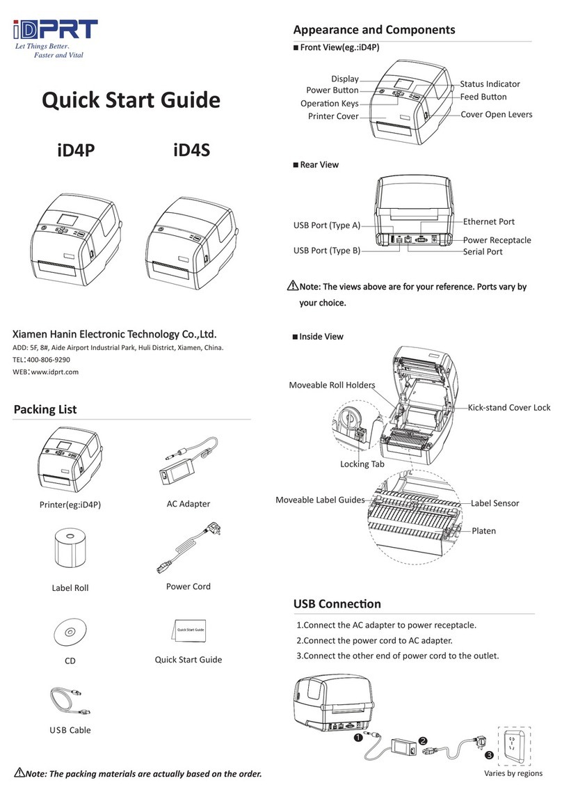 iDPRT iD4P quick start guide
