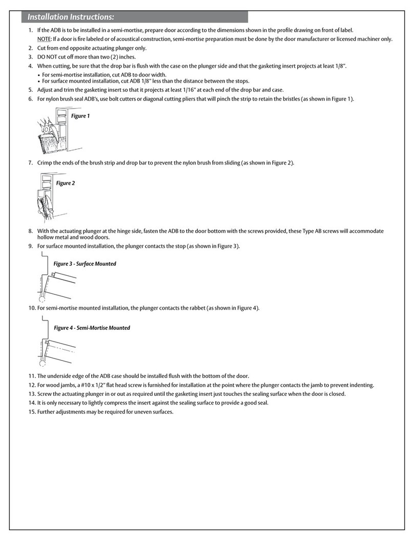 Assa Abloy Pemko 4131RL installation instructions