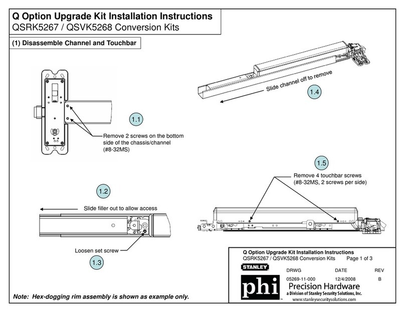 Stanley QSRK5267 installation instructions
