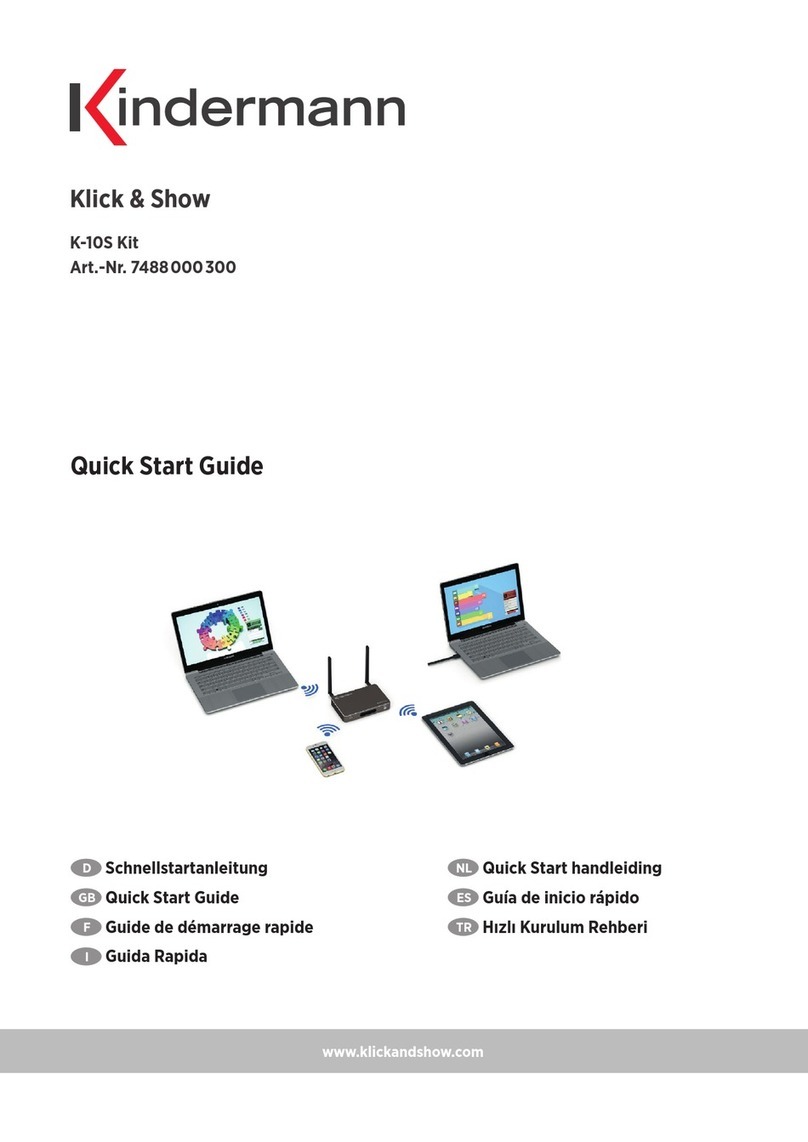 Kindermann Klick & Show K-10S Kit quick start guide